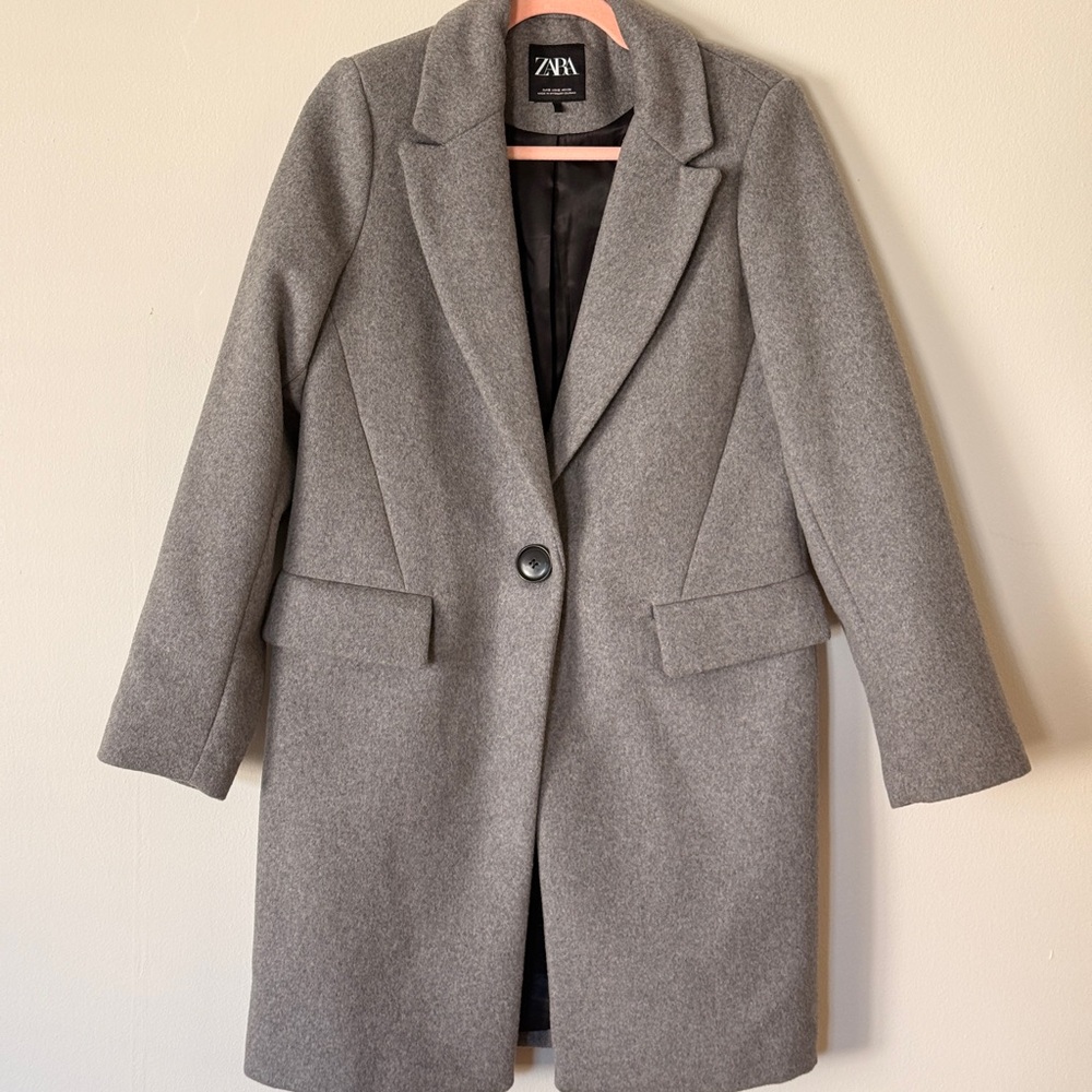 Zara Women's Classic Gray Trench Coat